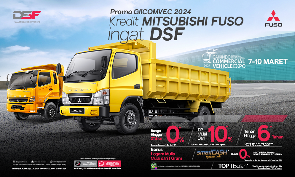 DSF hadir di GIICOMVEC 2024 dengan Promo Pembiayaan Menarik Untuk Kendaraan Komersial Mitsubishi
