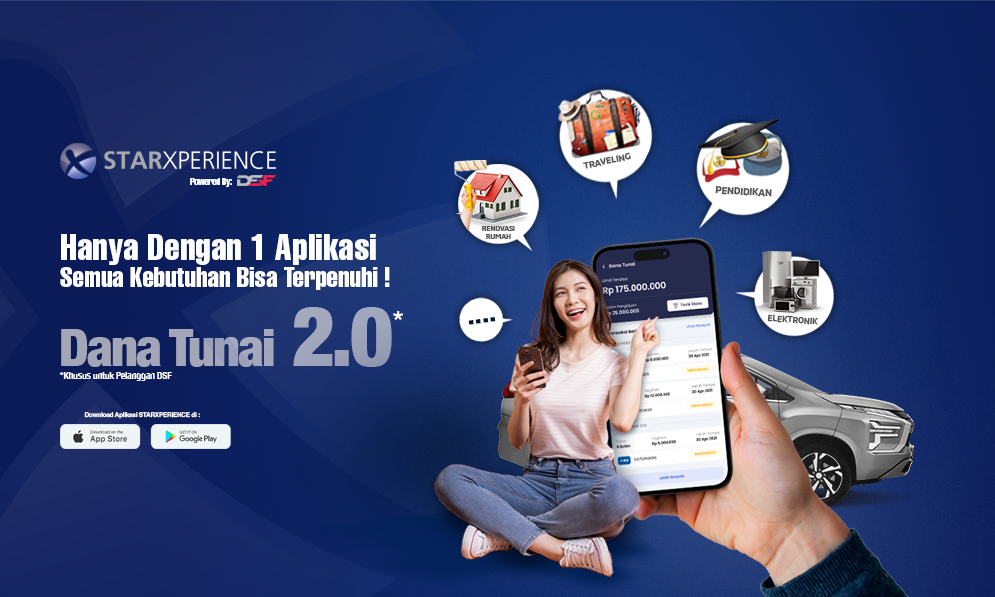 Yuk download aplikasi Star-X dan gunakan Dana Tunai 2.0!