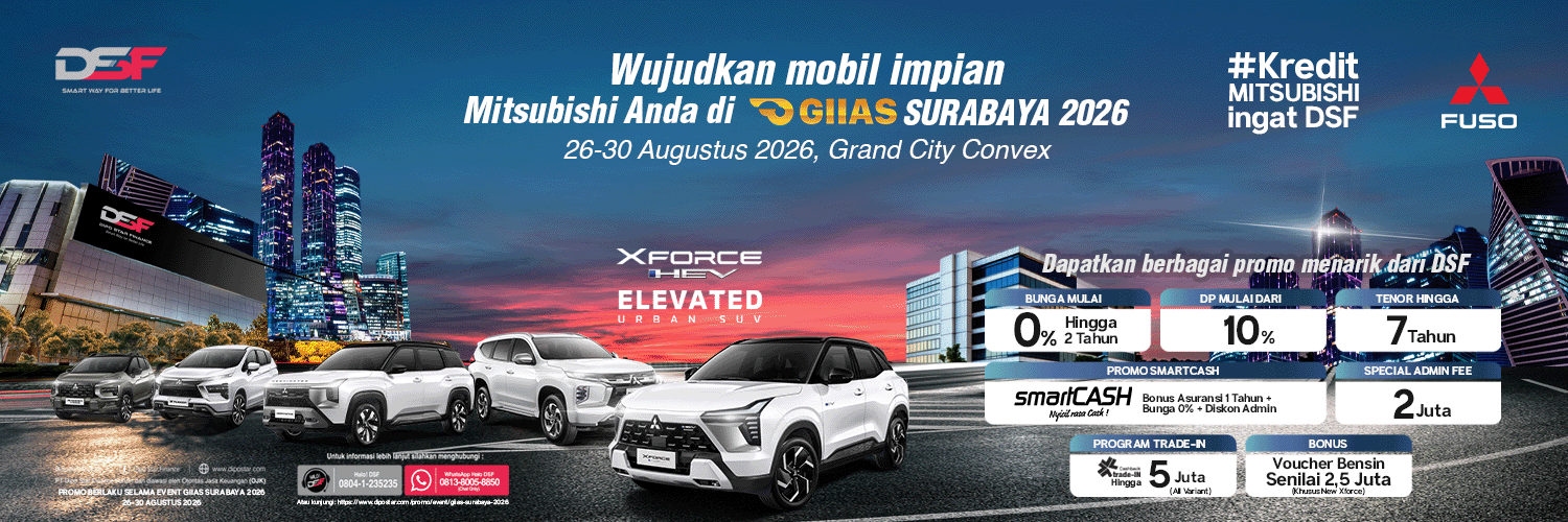 Mitsubishi Hadir di GIIAS Surabaya 2026, Intip Jajaran Mobil dan Promo DSF