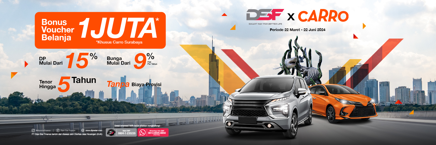 Showroom Event CARRO Hadir dengan Pembiayaan Mobil Bekas yang menggiurkan dari DSF!