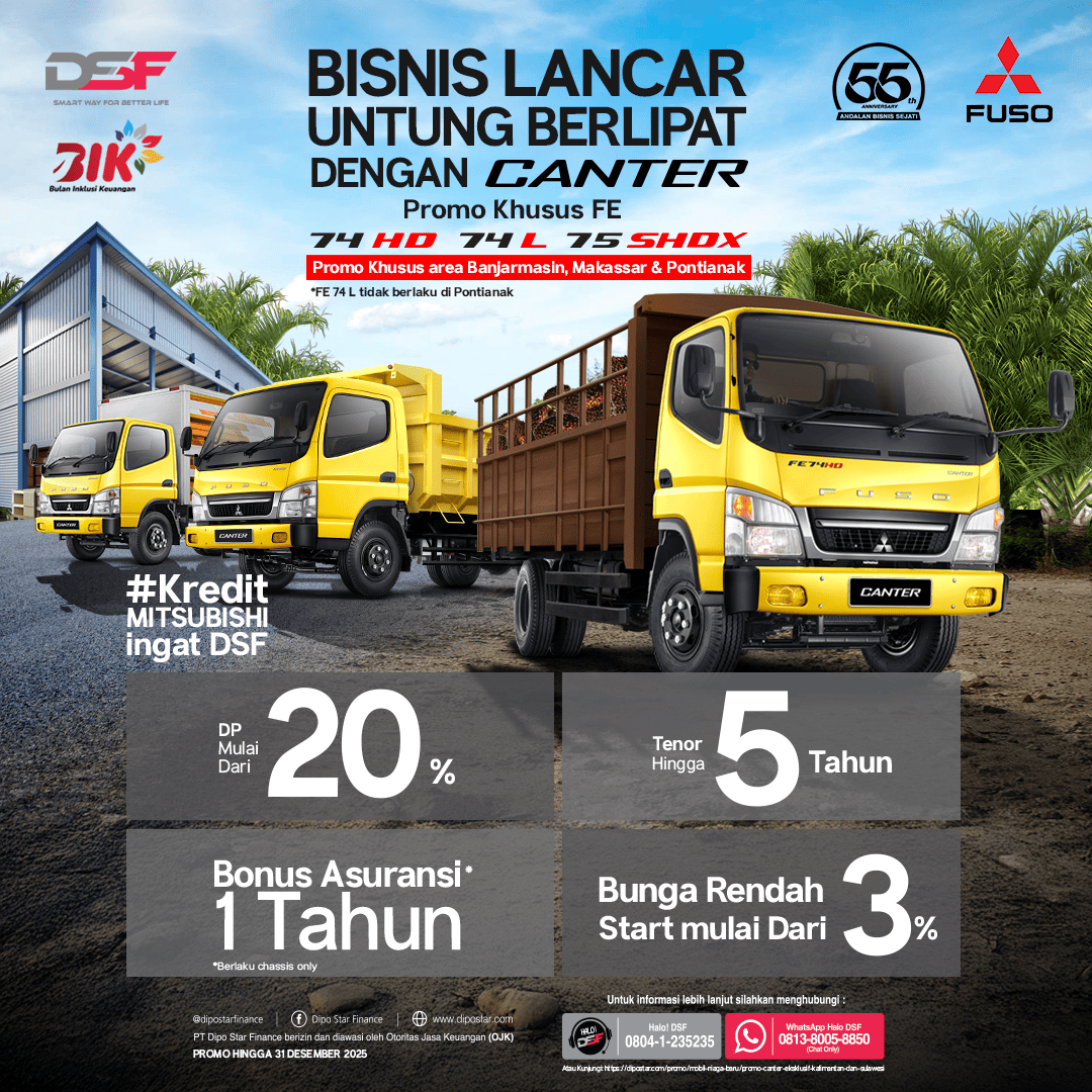 Promo Canter, Eksklusif Area Kalimantan dan Sulawesi