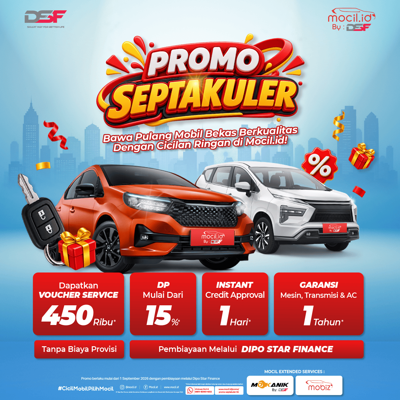 Promo Jumbo Kredit Mobil Bekas di Mocil.id Bunga Mulai dari 5,99%