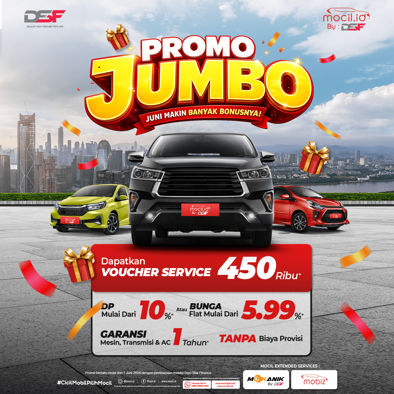 Promo Jumbo Kredit Mobil Bekas di Mocil.id Bunga Mulai dari 5,99%
